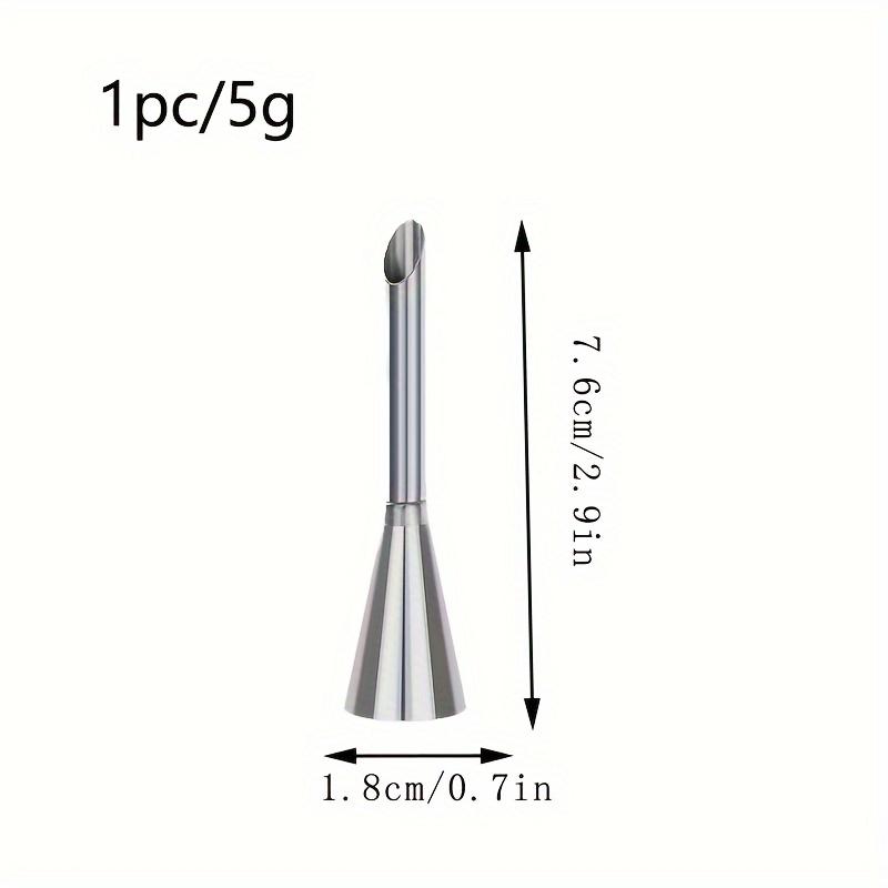 1 Pc 3 Pcs 4 Pcs 304 Stainless Steel Cream Puff Nozzles Pastry Tips for Cake Cupcake Decorating Piping Baking Tool Large Medium Small