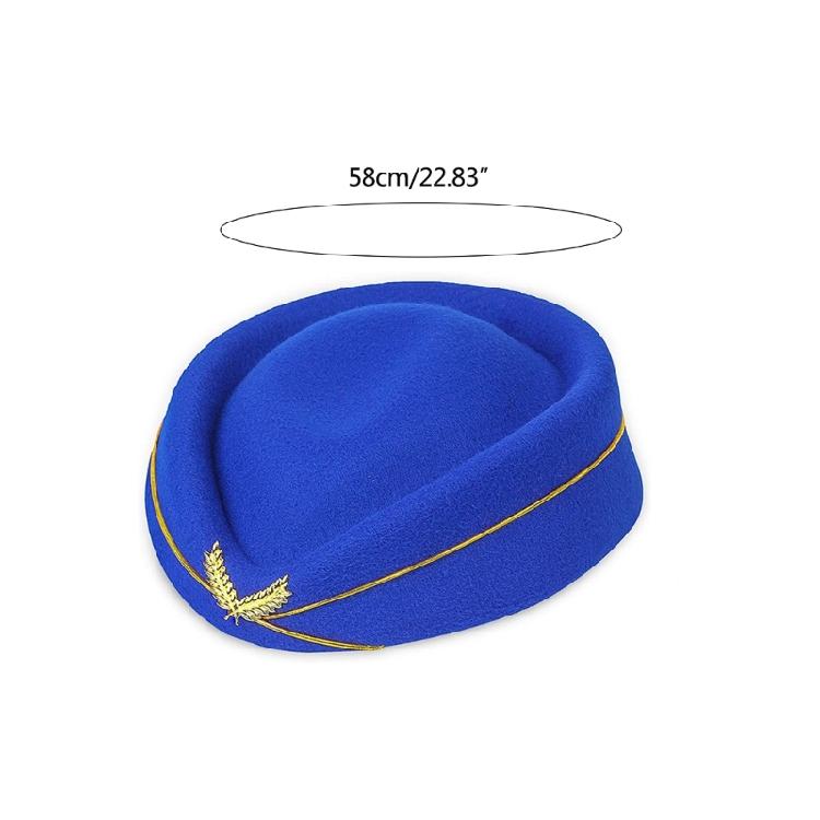Stewardess Scarf Stewardess Hat Stewardess Costume Brooch pin Stewardess Gloves