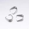50-100Pcs Stainless Steel Pendant Clasps Hook Clips Bails Bail Bead Necklace Pendants Connectors For Jewelry Making Findings DIY