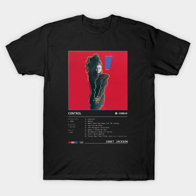Asian Size Cotton Unisex Tshirt Print T-shirt Control (1986) By Janet Jackson T-shirt No-Cut Print Regular Fit