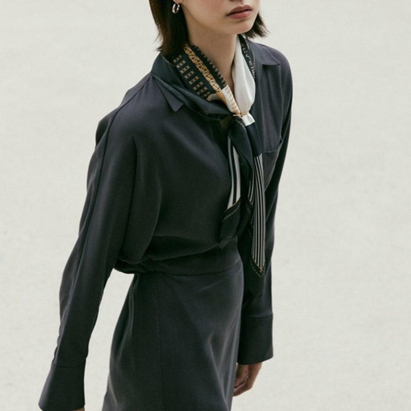 Saint Luxure Mini Square Scarf Sienne SL21FMSSN