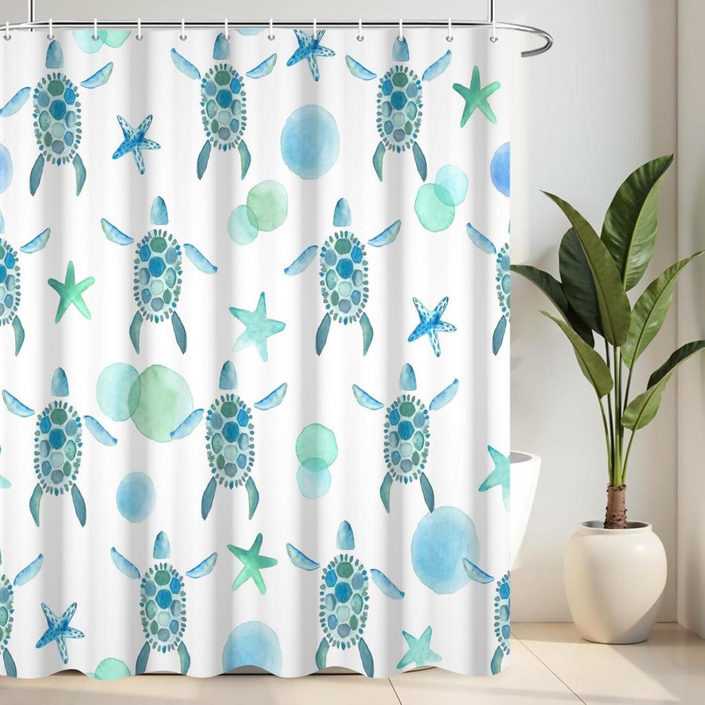 Black And White Shower Curtain Fun Shower Head And Water Drops Shower Curtains For Bathroom Machine Washable Waterproof