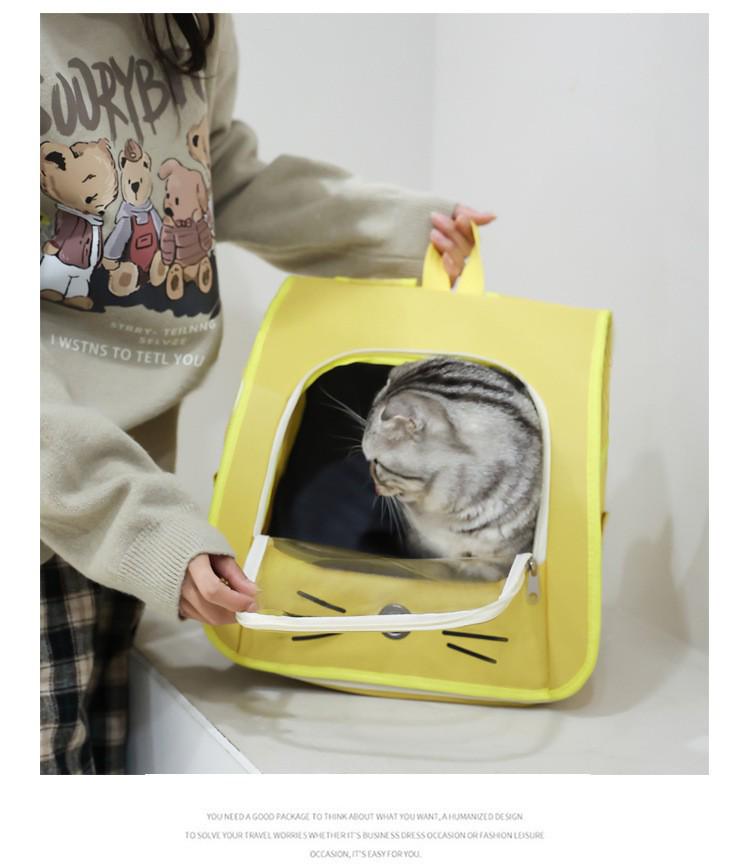 Large Capacity Portable Pet Shoulder Backpack for Cats and Dogs