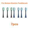 XiaomiFor Oclean Flow/X/ X PRO/ Z1/ F1/ One/ Air 2 /SE Brush Heads Soft DuPont Sonic Toothbrush Vacuum Bristle 7pcs Replacement Heads