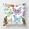 Butterfly Flower Pattern Pillowcase Car Ornaments Office Living Room Home Pillowcase