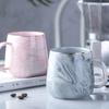 400ML Creative Ceramic Cups Marble Pink Coffee Mug Ceramic Coffee Cup Lover's Gift Porcelain Mugs For Tea Breakfast Cup For Milk