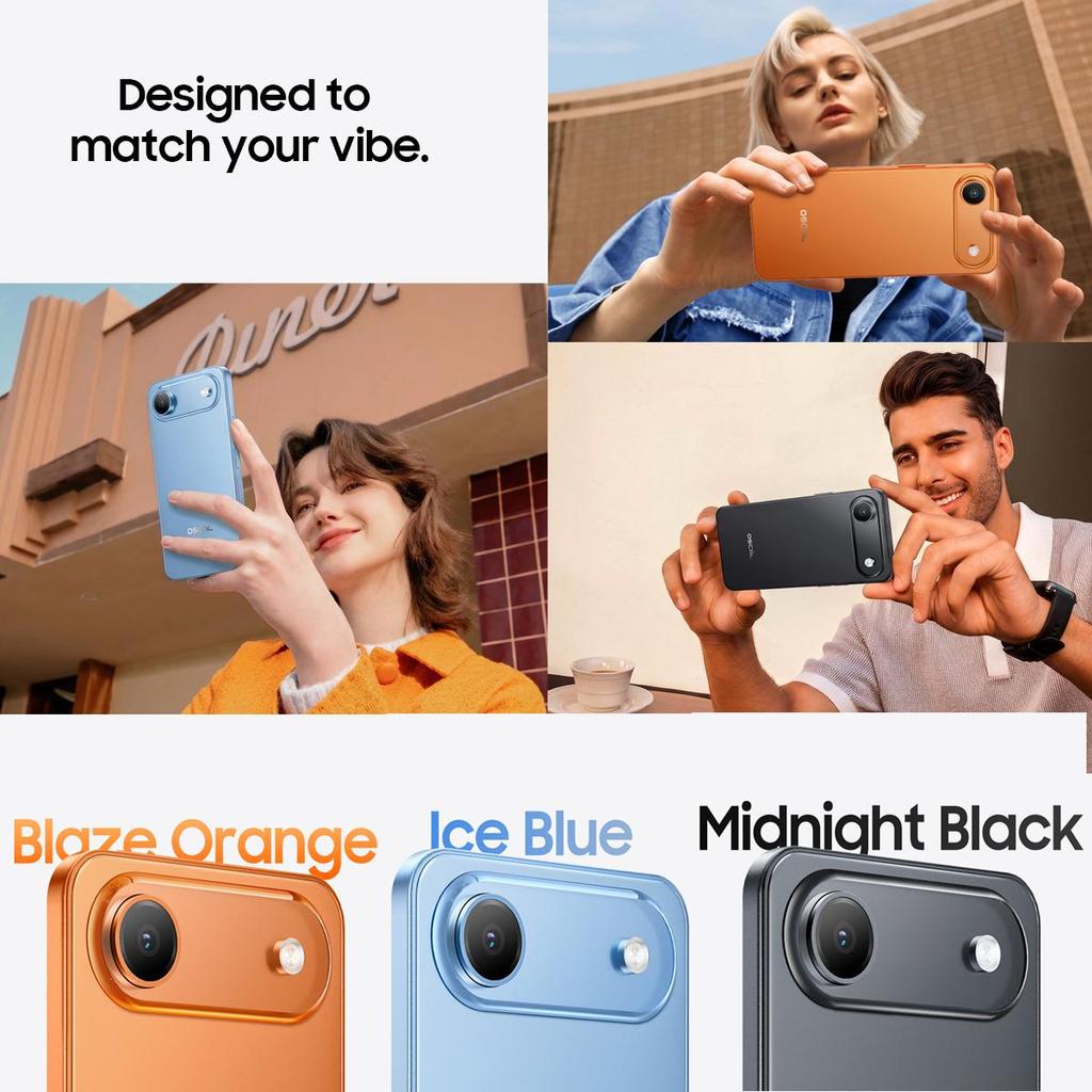 Oscal FLAT 3C 4G AI Smartphone 16GB+128GB 6.56" Android 16 5000mAh Mobiele Telefoon 4G LTE telefoon