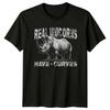 Real Unicorns Have Curves Unisexs TShirt Rhinoceros Rhino Birthday Gift For Her