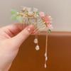 Fan Children's Hairpin Pearl Chinese Style Hair Stick Antique Flower Hair Comb  Children