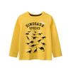 Children's Brand Export Clothing Spring New Arrivals Cartoon Dinosaur Pure Cotton Base Shirt Children's Long-Sleeve T-Shirt for Boys