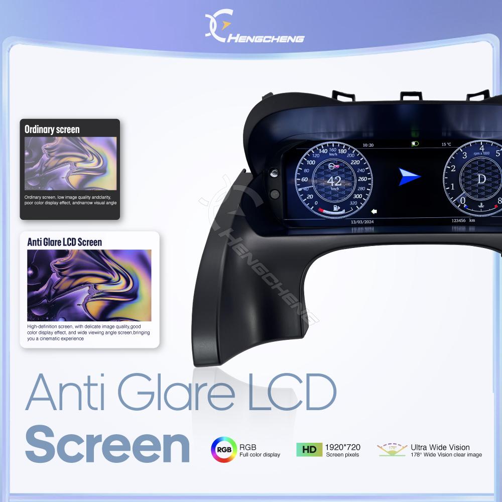 LHD For Jaguar F-TYPE 2012-2020 LCD Dashboard Panel Carplay Virtual Cockpit Digital Cluster Instrument Speedometer Carplay