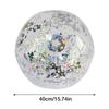 Non-Toxic 40Cm Inflatable Glitter Beach Ball Summer Water Ball Sequin Beach Toys For Beach Swimming Pool Play Party Toys For Kids Adult