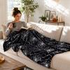 Halloween Throw Blanket for Couch, Decorative Plaid Blanket for Sofa and Party Decor