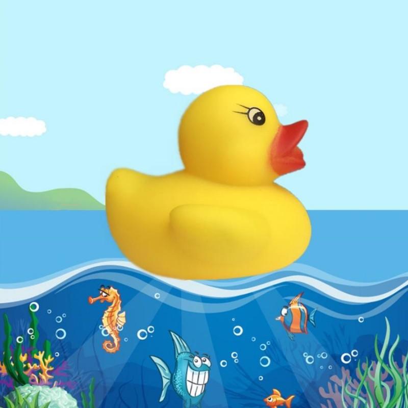 Brief Duck Kids Children interactive toys Cute Mini Squeeze toys Baby Flexible Vinyl Bath Toy Multicolour