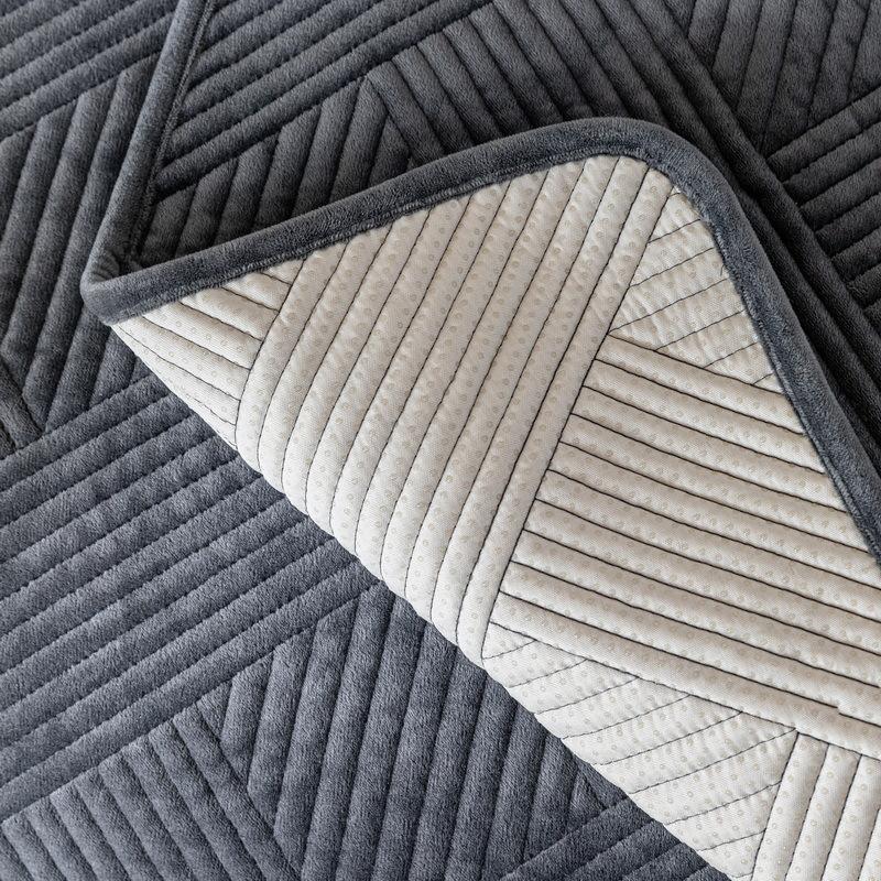 Crystal Velvet Sofa Cushion  New Four-Season Universal Seat Cushion Non-Slip Leather Sofa Cover All-Inclusive Cover