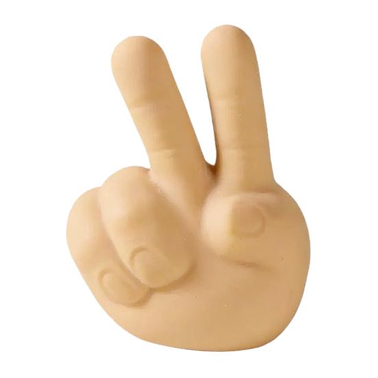 

Simulated Gesture Stress Relief Toy Slow Rising Rock Scissors Paper Squeeze Toy Soft TPR A