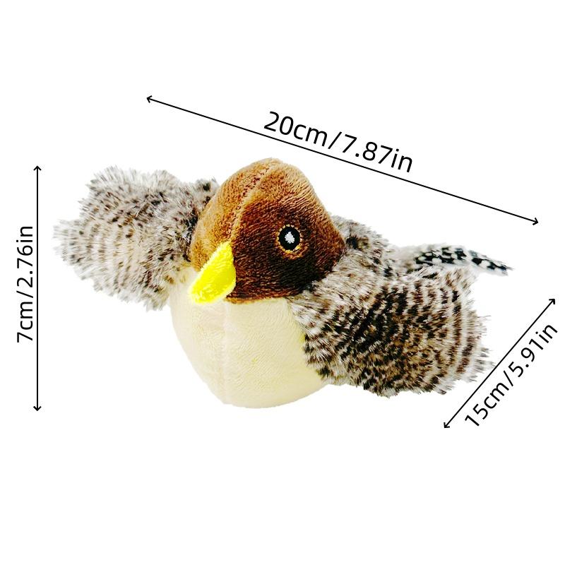 

1 шт. Звуковая игрушка-птица Игрушки с перьями для кошек Игрушки с перьями для кошек Интерактивная игрушка для кошек со звуками Звуковые игрушки Птица-сверчок