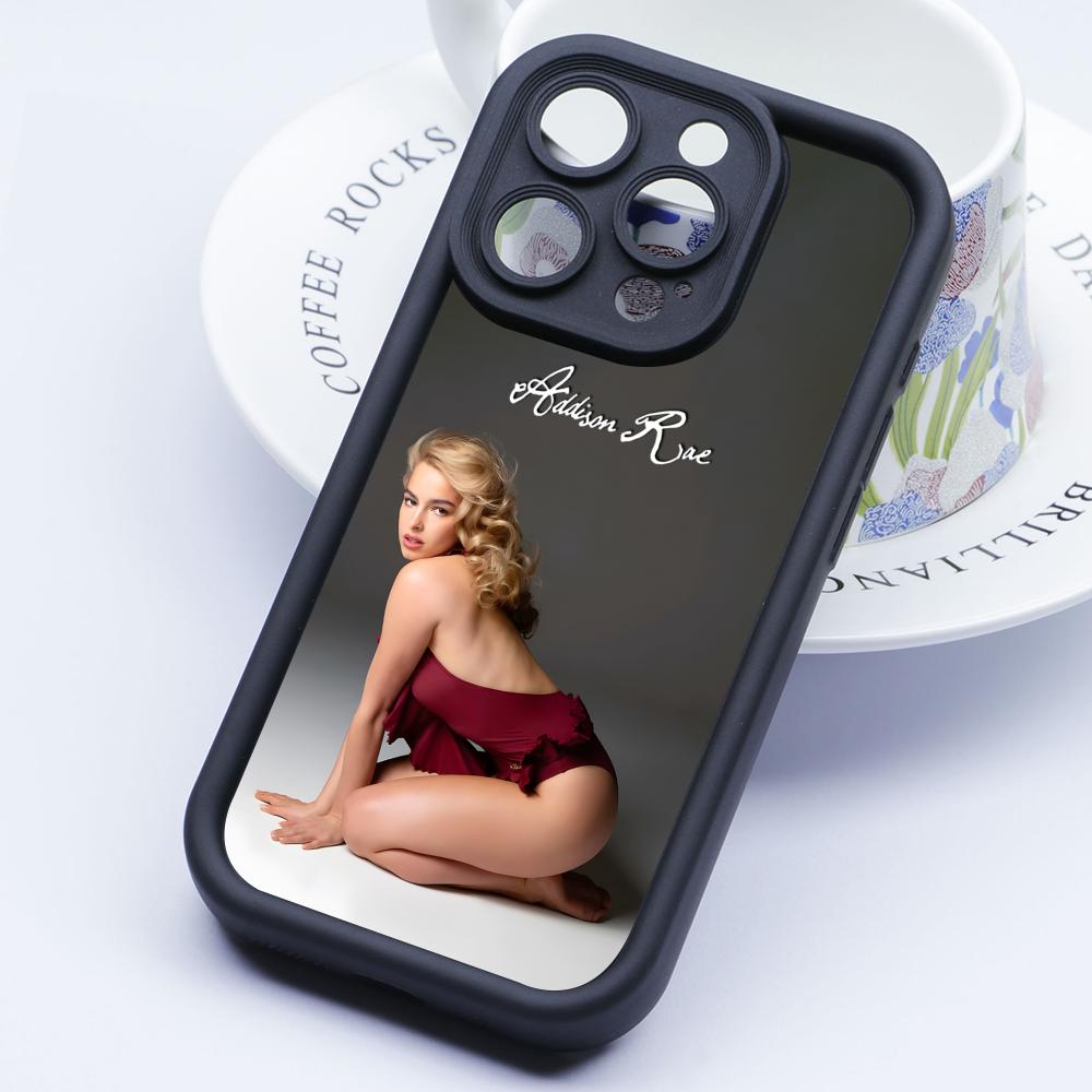 Addison Rae Mobile Phone Case for iPhone 17 16 15 14 13 12 11 Air Pro Max Plus Thicken TPU Colorful Cover Pretty Luxury