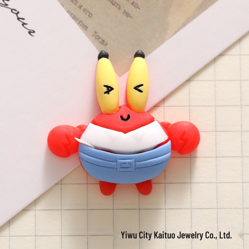Extra Large Cute SpongeBob & Patrick Star Series: Clog Charms, Hair Clips, Phone Cases, Resin Accessories.