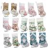 Cartoon With Sequins Christmas Stockings Santa/Snowman/Elk/Bear 3D Christmas Gift Bag Large Capacity Christmas Socks Fireplace