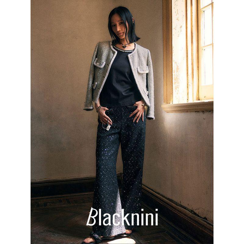 Blacknini Yin Waffle/"Mount Fuji" British Fabric Tweed Outwear/Shorts/Skirt