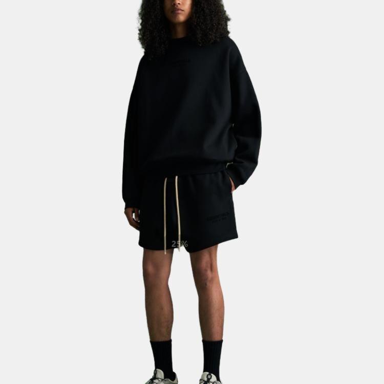 Fear of God Essentials FW23 Crewneck 'Jet Black' Men's 192BT232040F