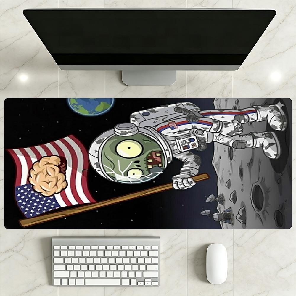 Plants Vs. Zombies Large Mouse Pad Office Mouse Mats Ultra-Long Desk Mat Non-Slip Rubber Bottom Office and Gaming Desk Decoration