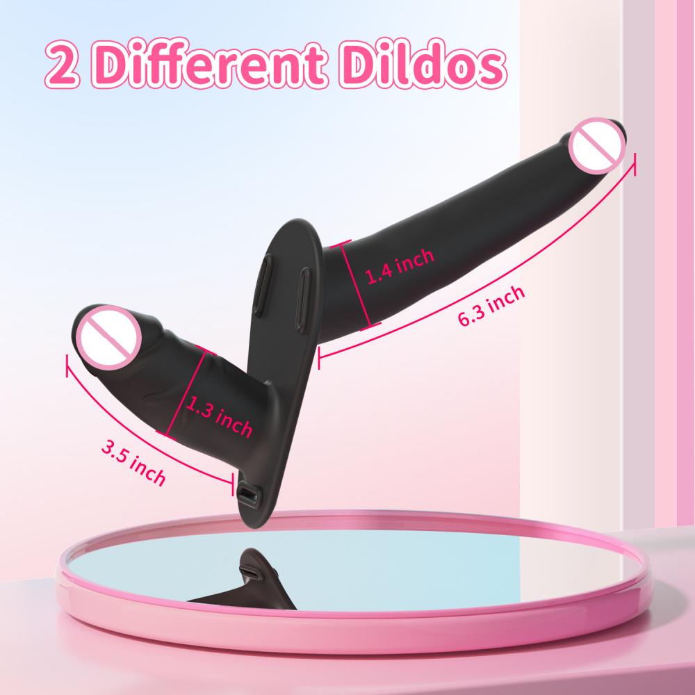 Wearable Double Head Dildo Lesbian Panties Stimulate G-Spot Dildo Anal Vagina Massager Couples Masturbation Sex Toys Adult Produ