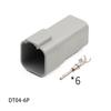The new DT06-6S/DT04-6P is suitable for modifying the wiring harness plug connector of automotive daytime running lights and LED