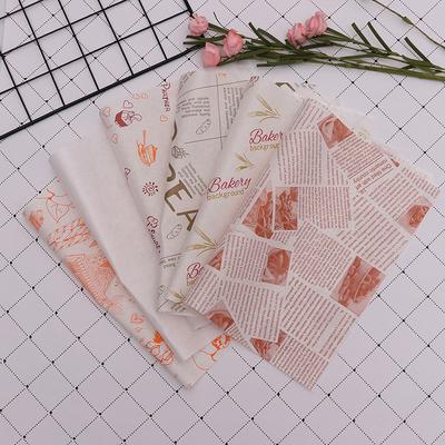 100 Stück Backen Sandwich Hamburger Wraps Brot Ölpapier Wachspapier Antihaft