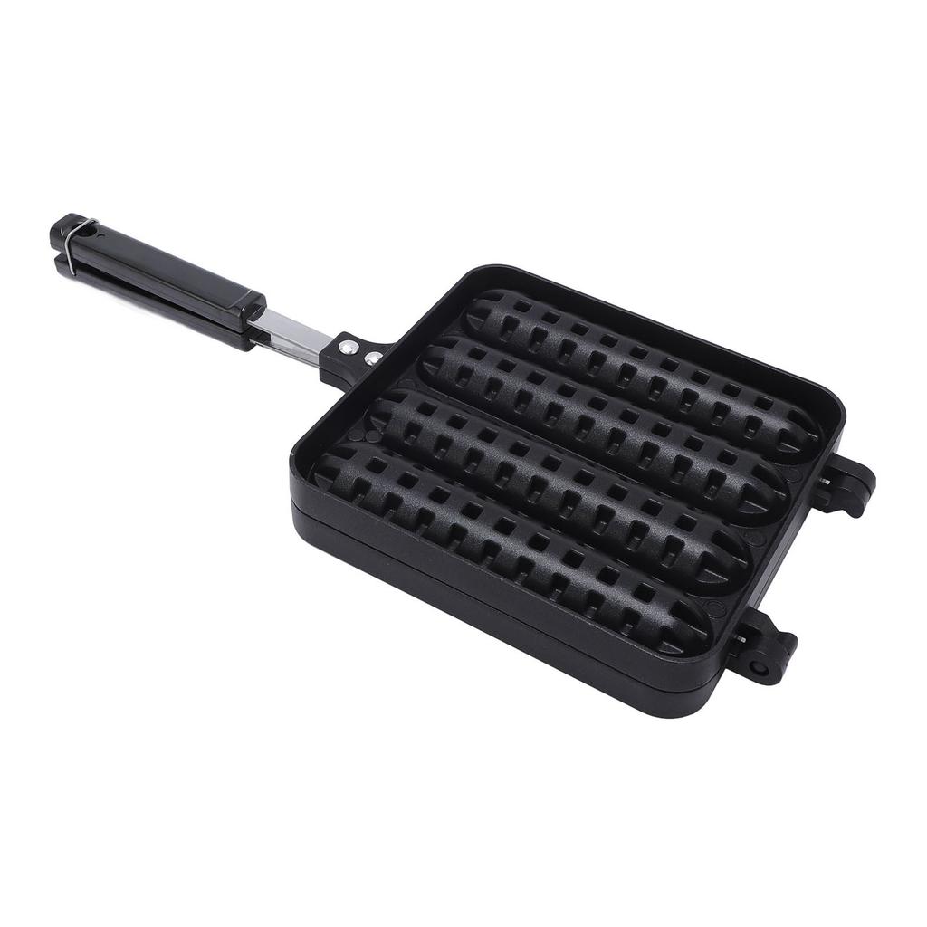 Patelnia do kiełbasek, pogrubiona, aluminiowa, wyjmowana patelnia do grillowania kiełbasek, idealna na rodzinny obiad i grilla