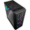 Boîtier PC - Sharkoon - RGB HEX - Noir - Verre trempé - Éclairage RGB personnalisable