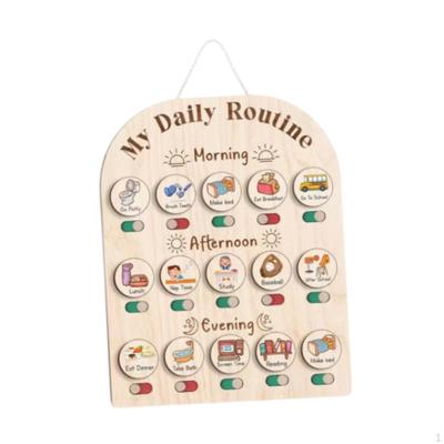 Daily Routine Chart for Kids, Visual Schedule, Practical Learning Funny Schedule