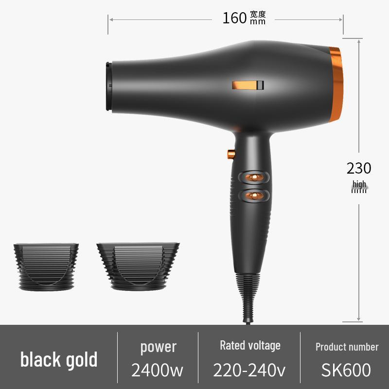 European Standard 2400W High-Power Hair Dryer for Salons and Barber Shops