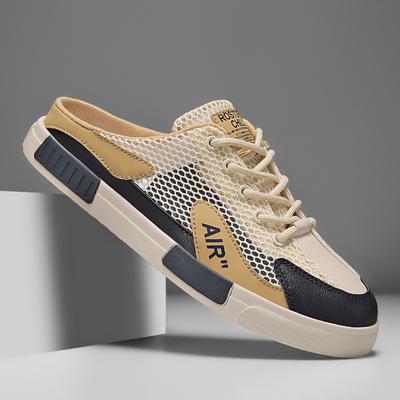 Big Size 47 Luxury Men Half Slippers Sandals Comfortable Casual Shoes Men Fashion Sneakers Leisure Men Slippers Slides Footwear Male