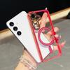 For Samsung Galaxy S25/S24 Magnetic Case Electroplated 2.0mm Acrylic TPU Phone Back Cover