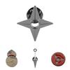 Naruto Cherry Blossom Alloy Badge With Embossed Rinnegan For Anime Fans