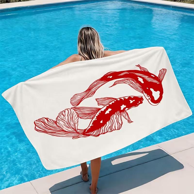 Dramatic Full Moon Flying Bats Beach Towel Large Quick-Drying Towel Gothic Spooky Night Sky Design Towel for Summer Beach Pool