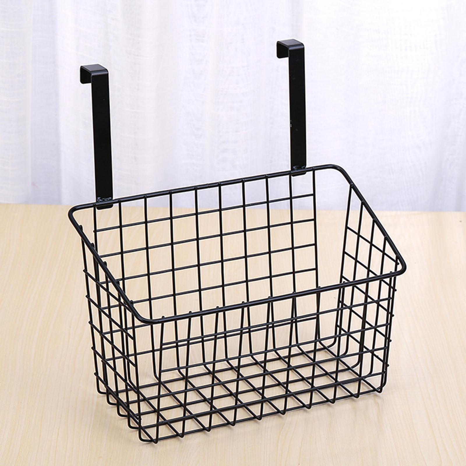 

Basket with hook lattice storage basket, hang it on a door or on a railing, more чёрный