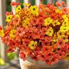 Autumn Series Artificial Eucalyptus & Violet Morning Glory for Outdoor Garden Decoration