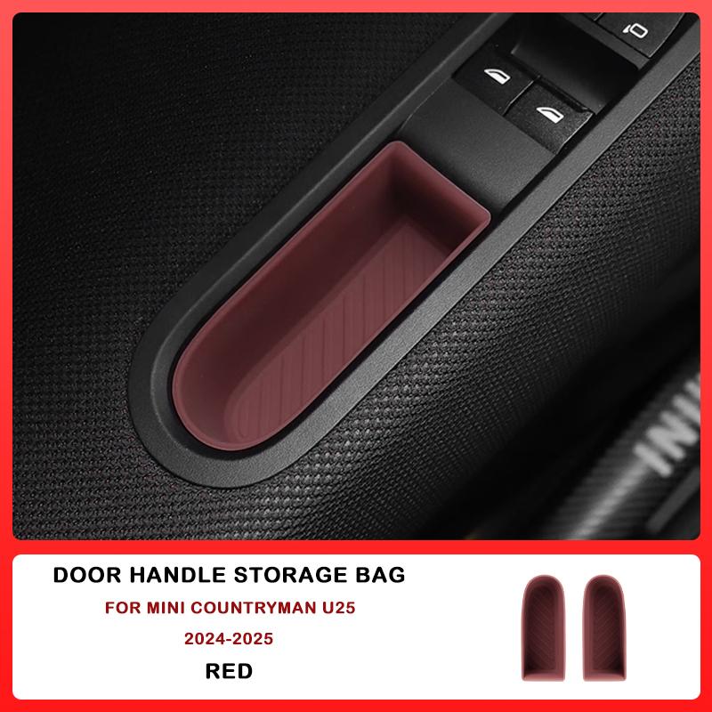 For Mini Cooper U25 Countryman Car Dashboard Storage Box Central Control Storage Wireless Charging Silicone Pad Auto Accessories