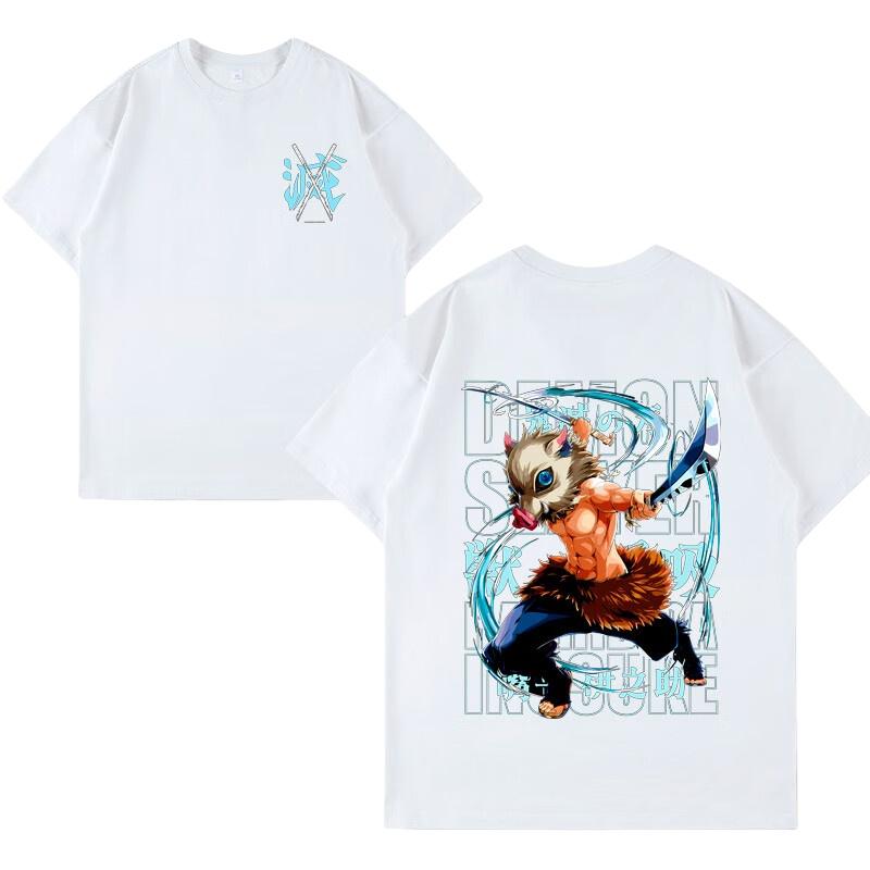 

Demon Slayer Anime Printing Cotton Tshirt Unisex and Women Comfortable Fashion Street Y2K Summer Trend Harajuku Tshirt 4XL