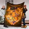 1pc Digimon Theme Blanket - Digital Print, Polyester, Cozy for All Seasons, Perfect for Outdoor, and Travel