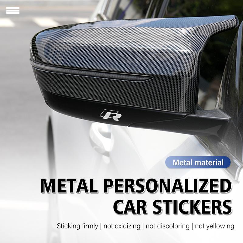 4/8pcs Car Accessories Nickel Metal Interior Badge Stickers For Volkswagen VW Golf Jetta Passat mk4 mk5 mk6 CC B5 B6 B7 Golf 4