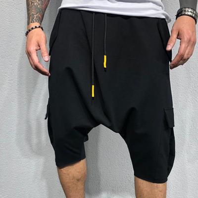 Pantaloni Harem Regolabili Microelastici Misto Cotone Morbido Cavallo Basso Pantaloni Cargo per l'Estate