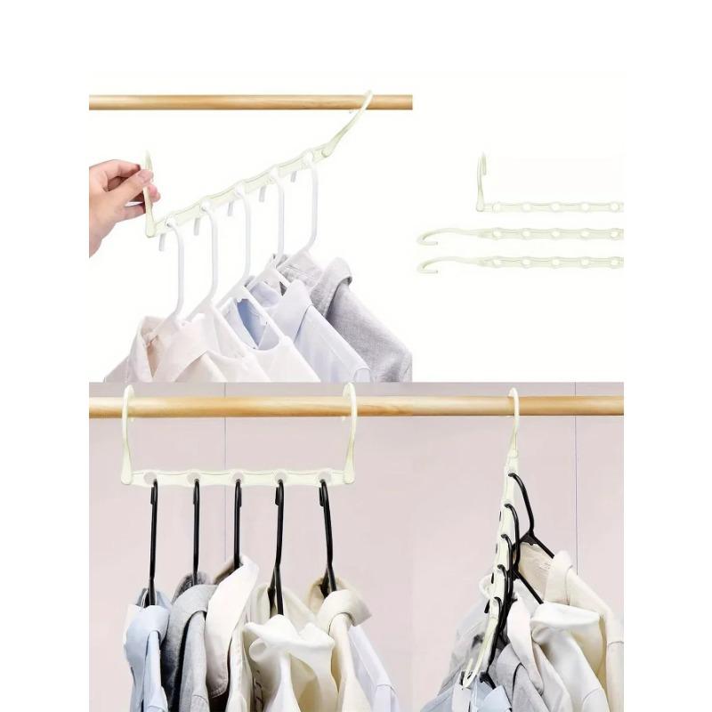 Multifunction Clothes Racks Space Saving Storage Plastic Hangers Rotary Organizer Hangers 5 Hole Magic Closet Wardrobe Organizer