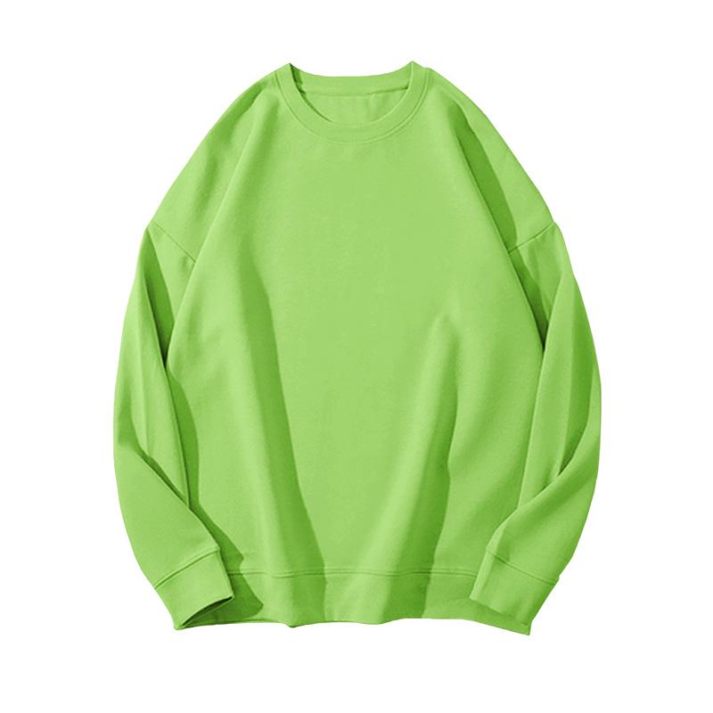 Solid Color Korean Style Fleece Sweatshirt: Women's Loose Casual Autumn/Winter Top & Student Couple Outfit.