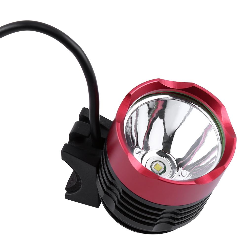 

1200LM светодиодный USB-интерфейс велосипедный фонарик велосипедная фара с двумя резиновыми кольцами(красный)