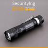 SecurityIng EF08 887 Lumens IPX6 Waterproof Zoomable EDC Flashlight for Outdoor / Camping / Night Walk with Power Indicator