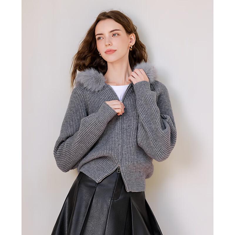 Betu Women's Hooded Knitted Cardigan